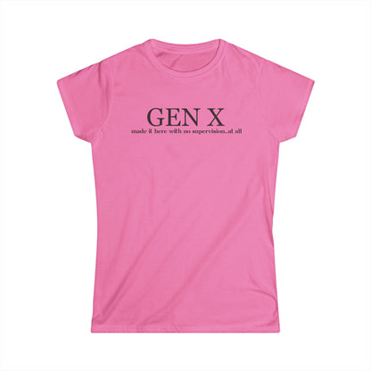 Gen X No Supervision - Fitted Tee