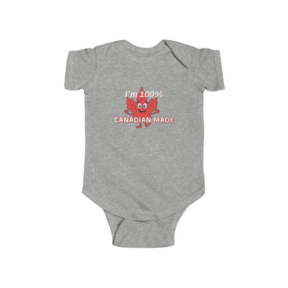 100% Canadian Made Infant Bodysuit