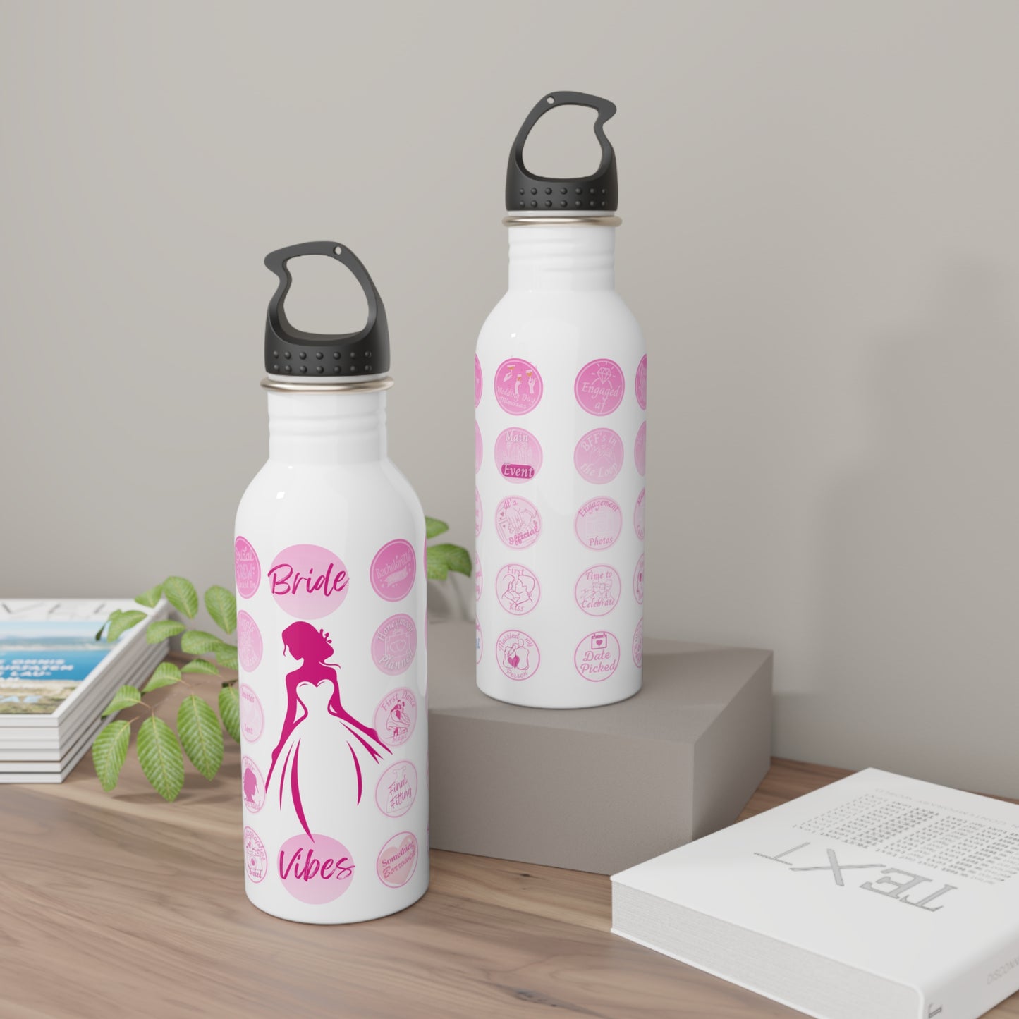 Bride Vibes Sip & Stick Water Bottle