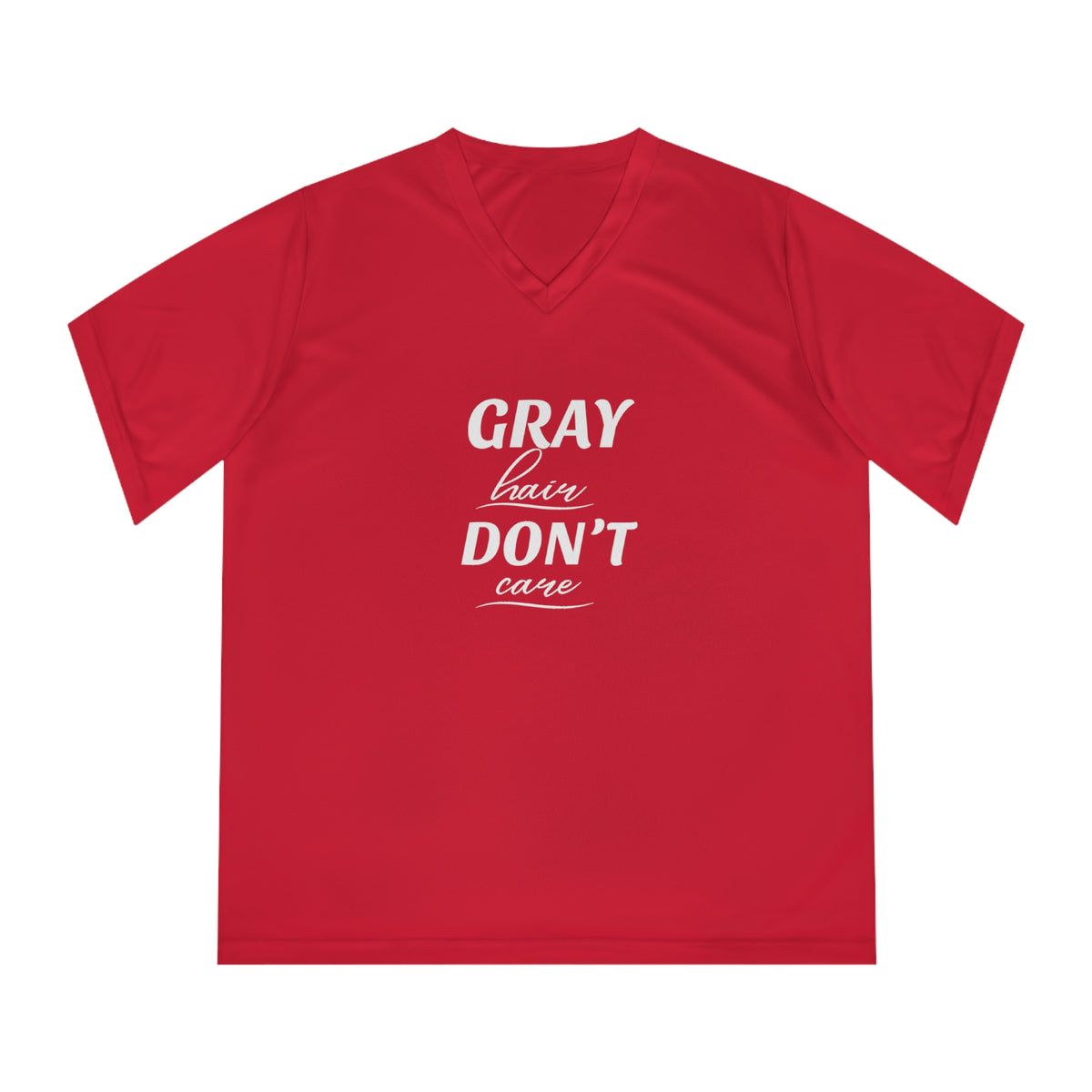Just Chillin' V-Necks - Gray Hair -Don't Care