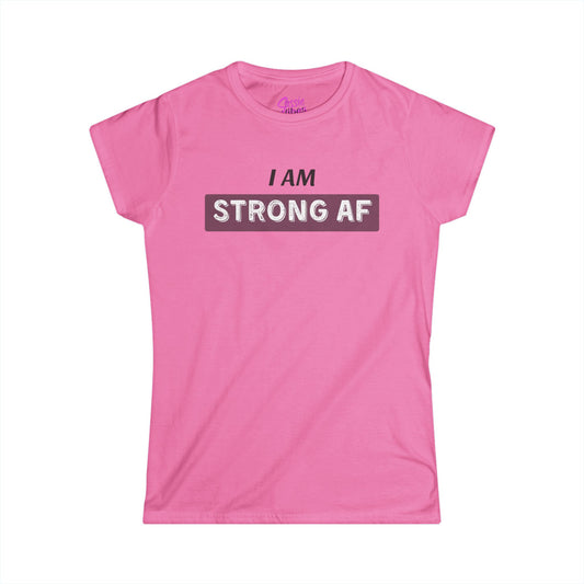 I am Strong AF (BP) - Fitted Tee