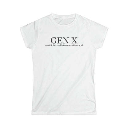 Gen X No Supervision - Fitted Tee