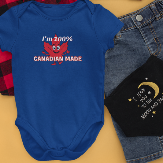 100% Canadian Made Infant Bodysuit